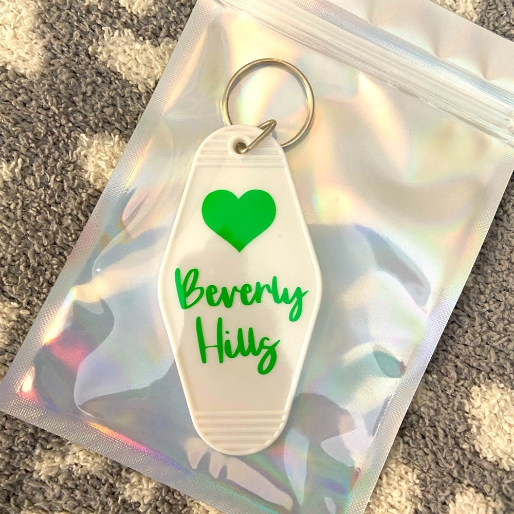 HANDMADE MOTEL KEYCHAIN